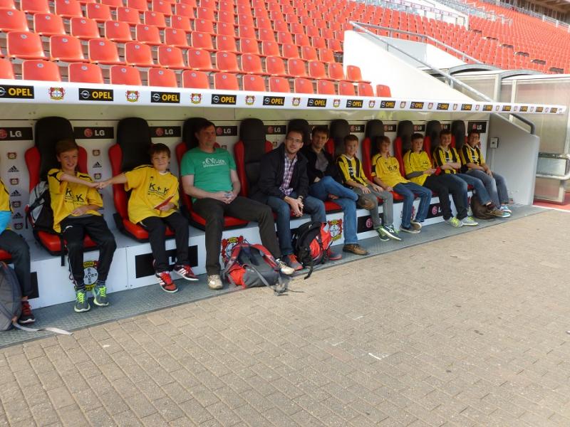 C- und D-Jugend in der BayArena in Leverkusen