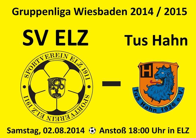 Der SV Elz eröffnet mit einem Heimspiel die Gruppenliga Wiesbaden Saison 2014/2015. Der SV Elz eröffnet mit einem Heimspiel die Gruppenliga Wiesbaden Saison 2014/2015.