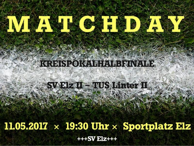 Kreispokalhalbfinale SV Elz II - TUS Linter II Kreispokalhalbfinale SV Elz II - TUS Linter II