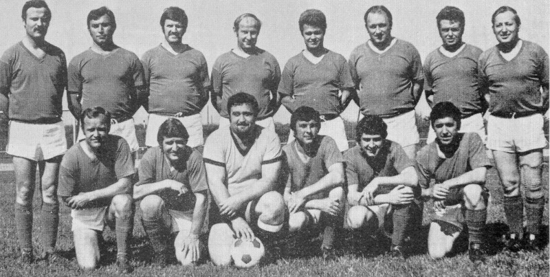 Mannschaftsbild AH SV Elz. Die Aufnahme stammt aus dem Jubiläumsjahr 1977