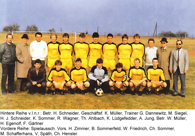 1. Mannschaft 1985/86
